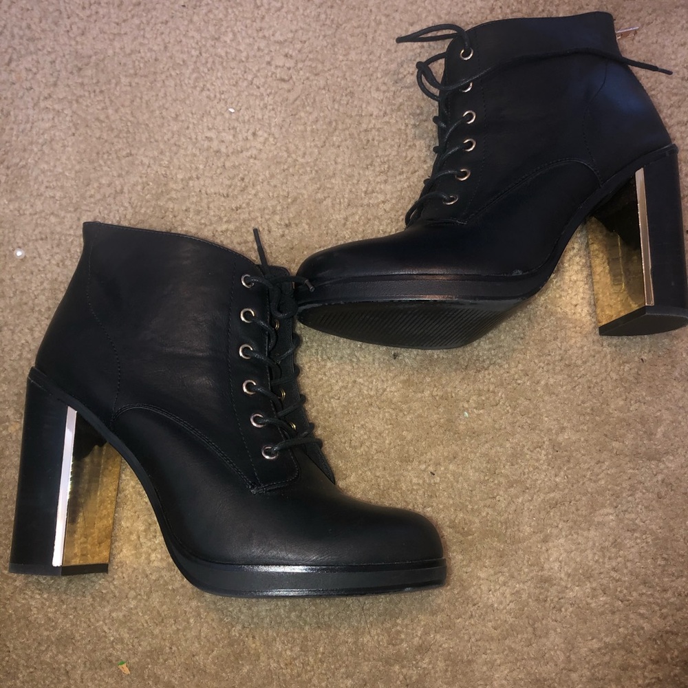 Black ankle boots